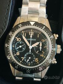 Orologio cronografo Landeron pilot a carica manual