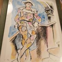 Franco Murer Litografia originale firmata a mano