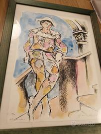 Franco Murer Litografia originale firmata a mano