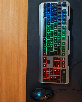 Tastiera Gaming Trust GXT 845 Tural + Mouse Logite