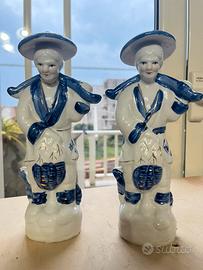 Set pescatori cinesi porcellana