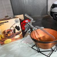 Paiolo dí  rame con motore