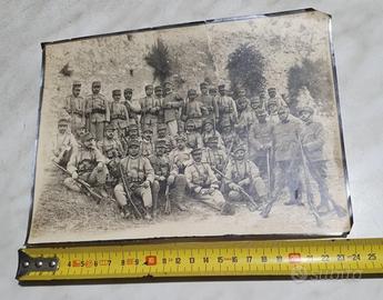 ANTICA FOTO MILITARE PRIMI 900