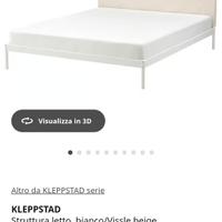 letto Ikea kleppstad 140 200 alla francese 