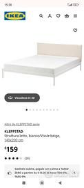 letto Ikea kleppstad 140 200 alla francese 