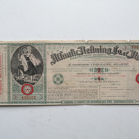 Atlantic Oil, Italia 1930, Tagliando