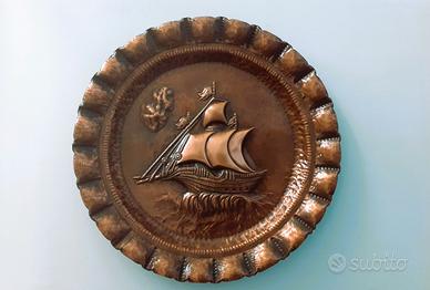 PIATTO ORNAMENTALE IN RAME