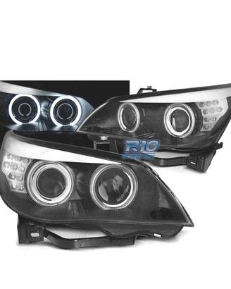 FARI XENON BMW E60 03-04 ANGEL EYES CCFL FONDO NER