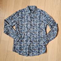 Camicia blu elegante uomo (tg. S)