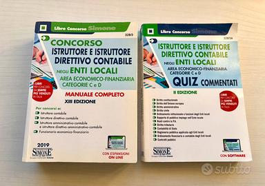 Libro concorso manuale quiz istruttore contabile