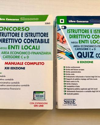 Libro concorso manuale quiz istruttore contabile