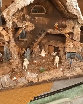 presepe napoletano artigianale 100x70x70h