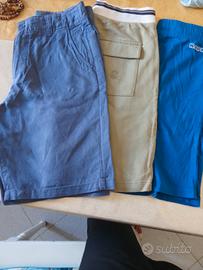 tre pantaloncini di cotone  ragazzino 