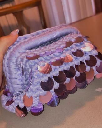 Clutch bag lilla