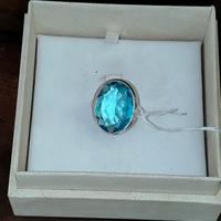 Anello  pietra azzurra 