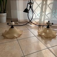 Lampadario a sospensione  2 luci