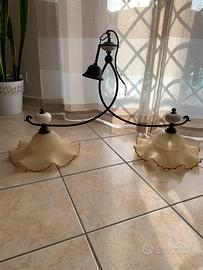Lampadario a sospensione  2 luci