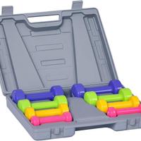 HOMCOM Set Manubri Palestra con Valigetta
