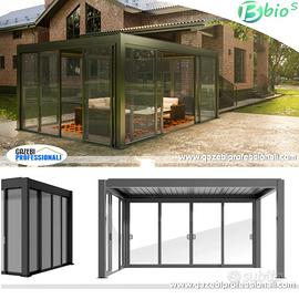 Vetrate scorrevoli 4m pergole bioclimatiche gazebo