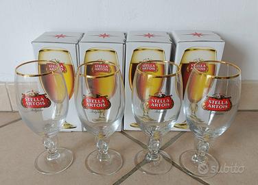 Calici birra originali Stella Artois da 0.33
