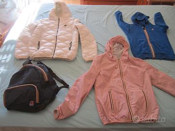 GIUBBINO-BLAUER+FELPA+GIUBB+ZAINO K-WAY ORIGINALI