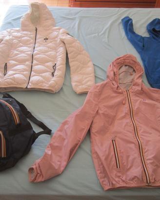 GIUBBINO-BLAUER+FELPA+GIUBB+ZAINO K-WAY ORIGINALI