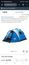 tenda da campeggio 
