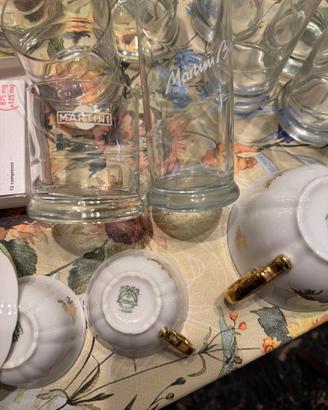 Tazzine tazze zuccheriera e caraffa ceramica laven