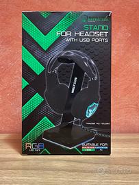 Supporto Cuffie Gaming Battletron RGB