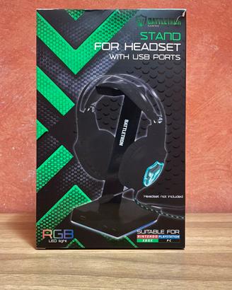 Supporto Cuffie Gaming Battletron RGB