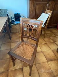 sedie intagliate – stile classico legno