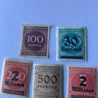 francobolli germania 1923