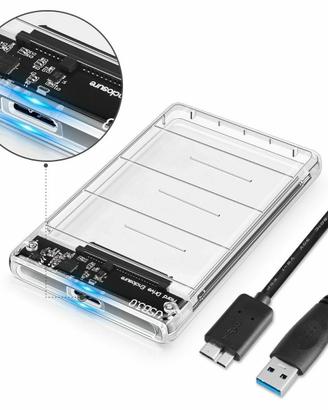HDD / SSD Case Esterno Trasparente