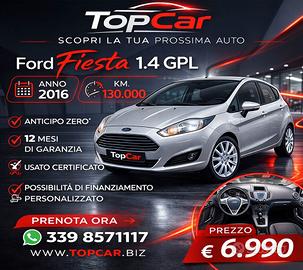 Ford fiesta 1.4 GPL 95cv. PER NEOPATENTATI