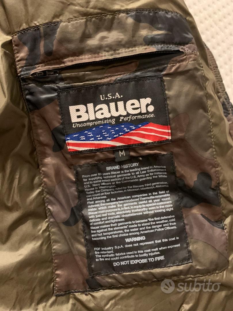 Piumino blauer mimetico sales