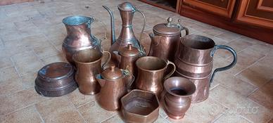 rame brocche e vasi vintage