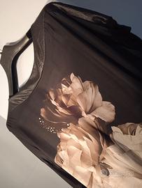 Abito in jersey e raso