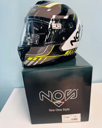Casco NOS NS-10 MIG Fluor Yellow S NUOVO