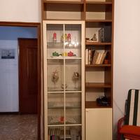 libreria ciliegio con vetrinetta