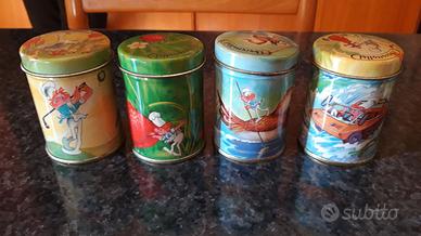 mulino bianco barattoli + vassoio vintage