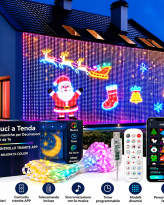 Tenda luminosa a LED intelligente