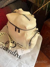 Zainetto Saray midi Milk Dark in vera pelle
