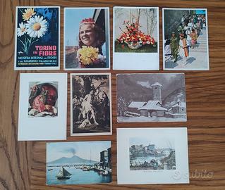 9 Cartoline vintage Italia 