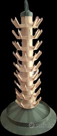 scolabottiglie ad albero in plastica, 81 posti.