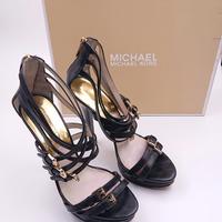 Michael kors sandali neri 38 39 scarpe originali