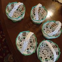 cestini uncinetto per pensierini pasquali