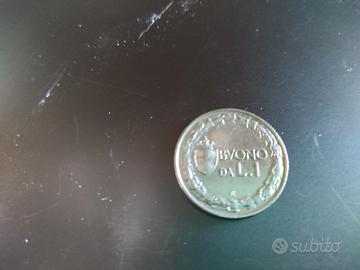 monete buono 1 lira anno 1922
