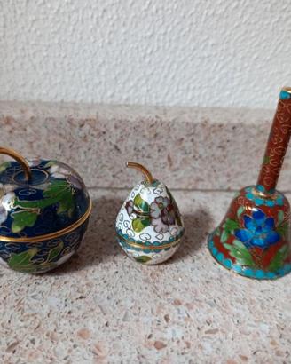 Soprammobili da collezione con tecnica cloisonne'