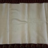 Lenzuolo matrimoniale antico ricamato