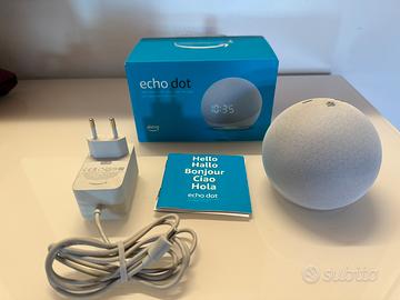 Echo dot 4 con orologio